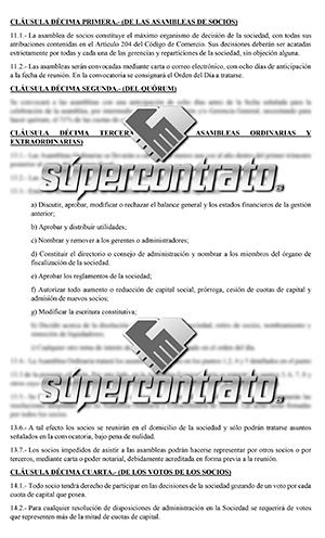 Sociedad de Responsabilidad Limitada en Bolivia pdf - Supercontrato